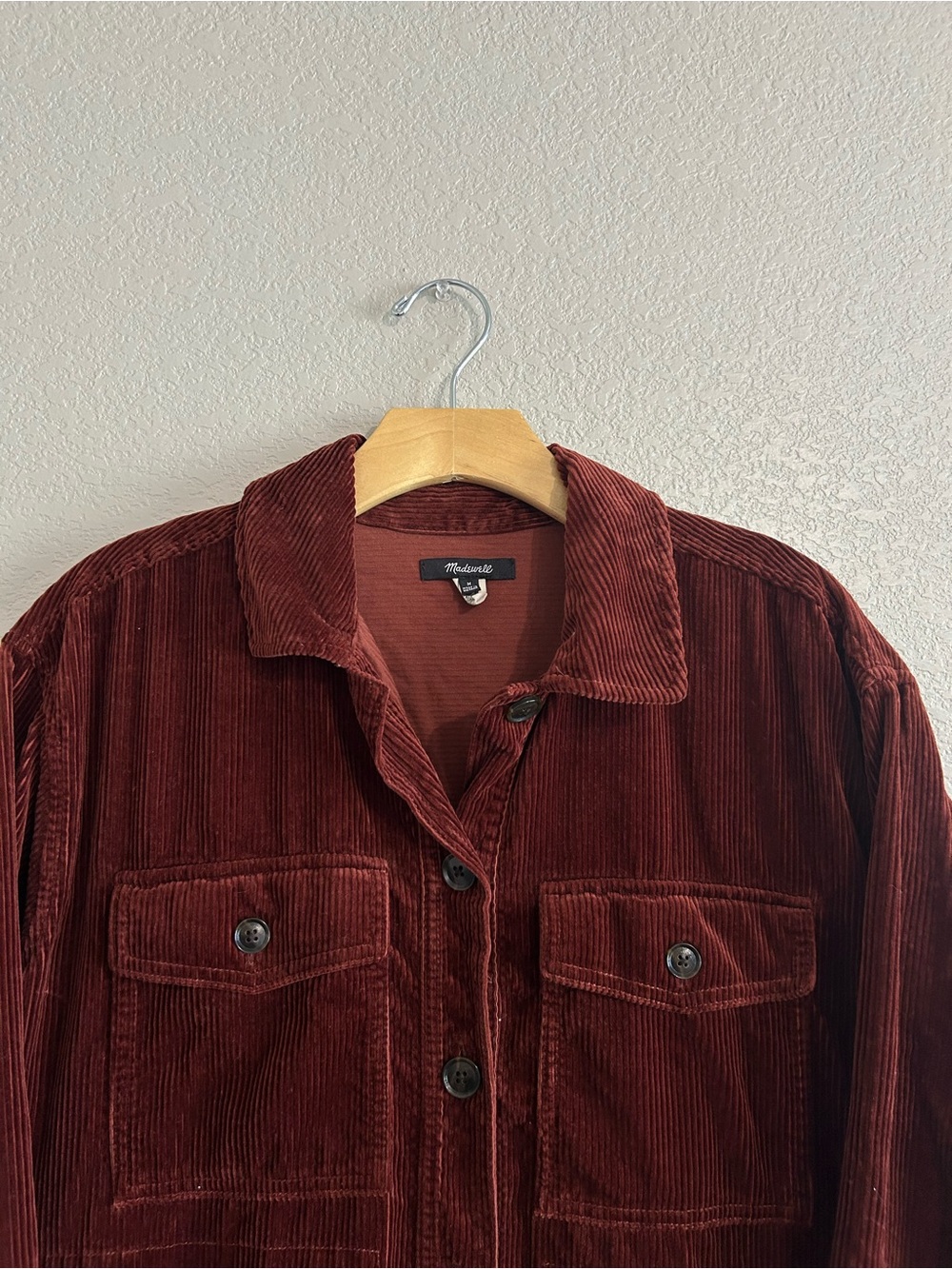 Madewell // Corduroy Oversized Yorkway Shacket - Picture 5 of 8